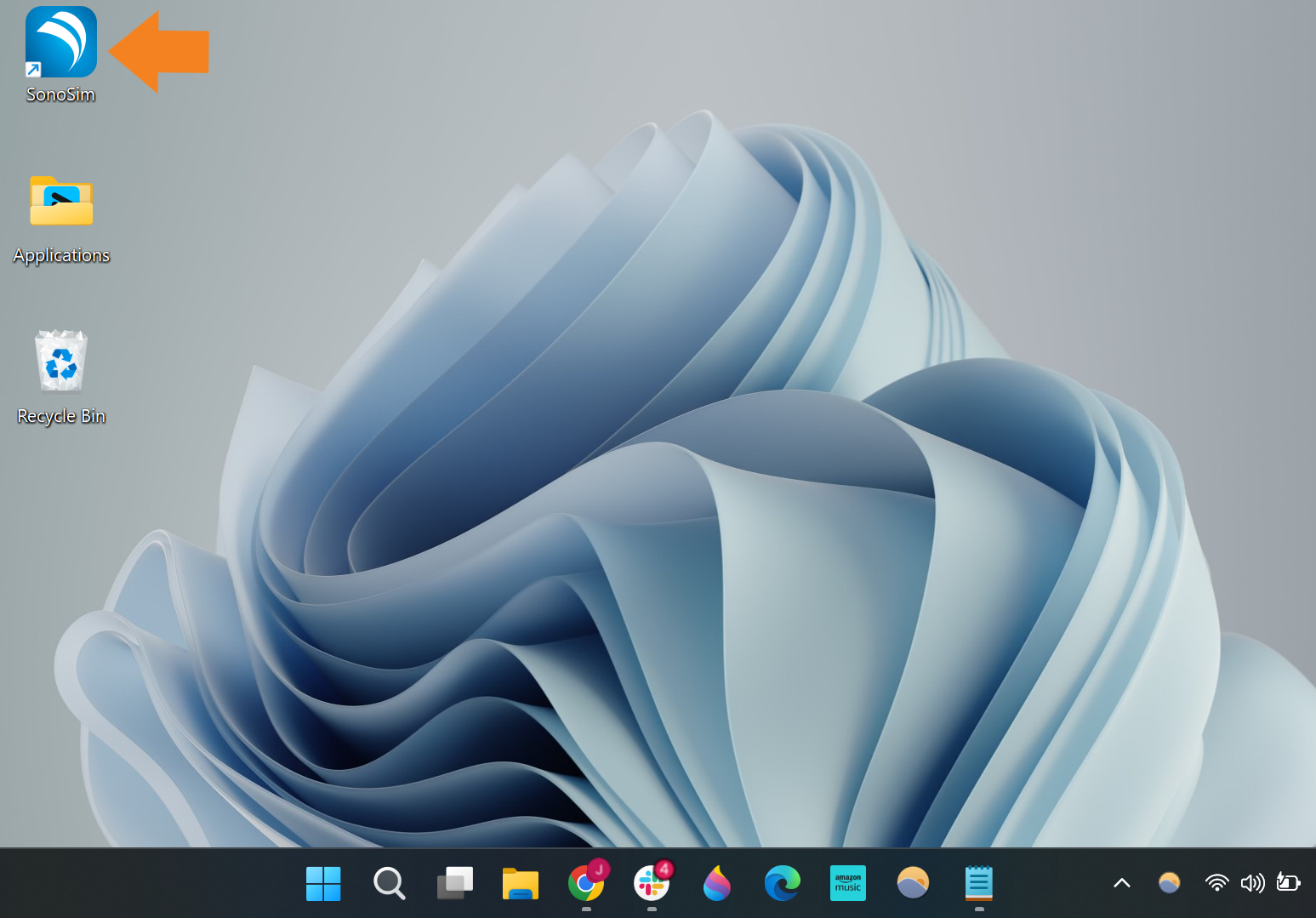 Desktop with SonoSim Icon zoomed.png